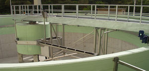 chiarificatore circolare / con ponte raschiante
