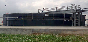 chiarificatore circolare / con ponte raschiante