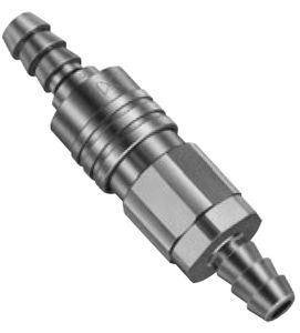 raccordo push-to-lock / dritto / pneumatico / in acciaio inox