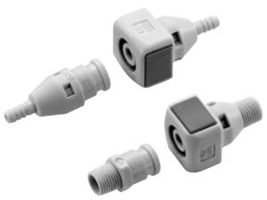 raccordo scanalato / dritto / pneumatico / in plastica
