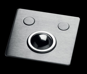 tastiera con trackball / USB / in acciaio inossidabile / industriale