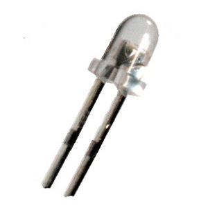 LED bianco / rotondo / ad inserimento / di alto flusso