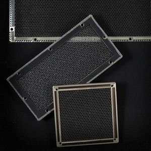 griglia di ventilazione in metallo / a nido d'ape / schermatura EMI