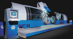 alesatrice-fresatrice CNC / orizzontale / multiassiale