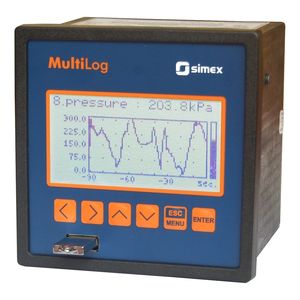 registratore senza carta / ad incastro / con display grafico LCD / 1-8 ingressi