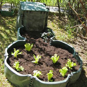 cassetta per compostaggio / in plastica / per rifiuti