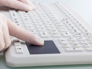 tastiera da ufficio / a tasti meccanici / con touchpad / in silicone