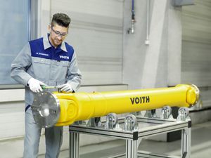 albero in acciaio temprato / con giunto cardanico / azimutale / telescopico