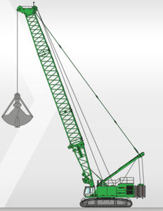 gru cingolato / tralicciato / per cantiere / per lavoro sotterraneo