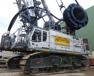 gru cingolata / con braccio / per cantiere / idraulica