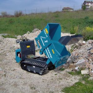 mini dumper cingolato / a benzina / con benna elevatrice / autocaricante