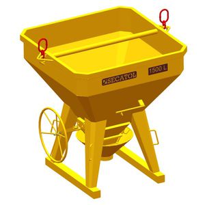 benna per calcestruzzo ottagonale / con tubo di scarico