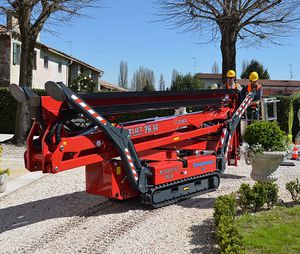 piattaforma a ragno cingolata / per uso in interni ed esterni / compatta / elettrica