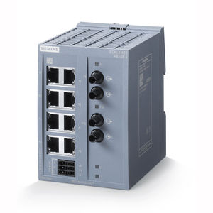 switch Ethernet non amministrabile / 8 porte / in fibra ottica / su guida DIN