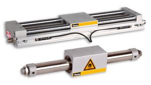 cilindro pneumatico / senza stelo / a doppio effetto / ad accoppiamento magnetico