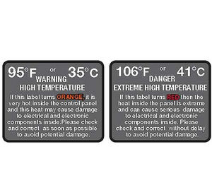 indicatore di temperatura / etichette / a lettura diretta / reversibile