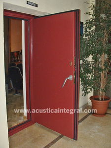 porte per isolamento acustico / battenti / in metallo / industriali