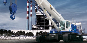 gru cingolata / con braccio / per cantiere / idraulica
