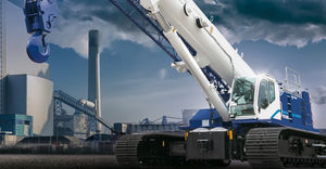 gru cingolata / con braccio / per cantiere / idraulica