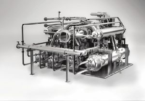 compressore d'aria / di gas / stazionario / con motore elettrico
