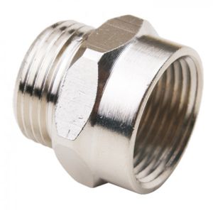 adattatore idraulico / per tubo / di filettatura / in ottone nichelato