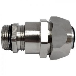raccordo filettato / dritto / idraulico / in ottone nichelato