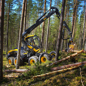 abbattitrice forestale gommata / carroponte