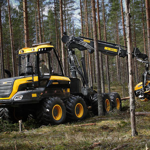 abbattitrice forestale gommata / carroponte