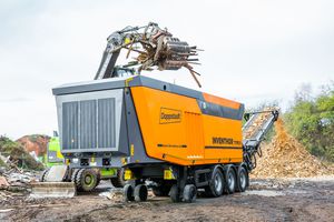 trituratore monoalbero / per legno / mobile