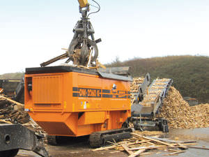trituratore monoalbero / per legno / mobile
