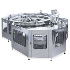 riempitrice ad uso industriale / per birra / per bottiglie in vetro / per bottiglie PET