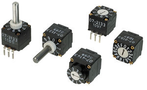 commutatore rotativo / di selezione / multipolare / PCB