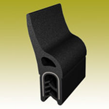 profilato in PVC / in EPDM / con scanalature / di tenuta