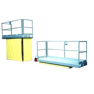 piattaforma da lavoro / con parapetto di sicurezza / idraulica