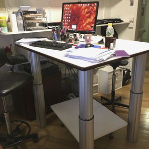 postazione di lavoro da ufficio / ergonomica / ad altezza regolabile
