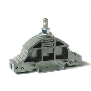 morsetto componibile per correnti forti / con connessione a vite / grigio