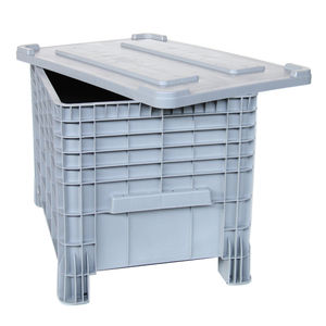 cassa-pallet in HDPE / per prodotti sfusi / per applicazioni alimentari / con coperchio