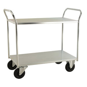carrello da trasporto / in acciaio galvanizzato / 2 livelli / multiuso