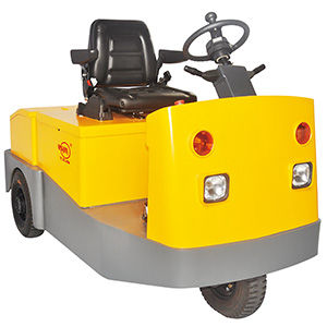trattore elettrico / a 3 ruote / con conducente seduto / per rimorchio