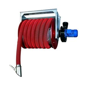 avvolgitore per tubo / a motore / a richiamo automatico / per gas di scarico