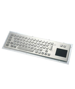 tastiera da ufficio / con touchpad / PS2 / in acciaio inossidabile