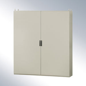 armadio elettrico / da terra / a porte battenti / in lamiera d'acciaio