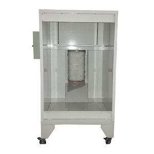 cabina di verniciatura a polvere con filtro