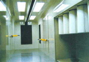 cabina di verniciatura a polvere con filtro / automatica