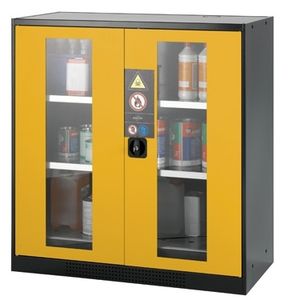 armadio di sicurezza / da officina / da terra / con 2 sportelli