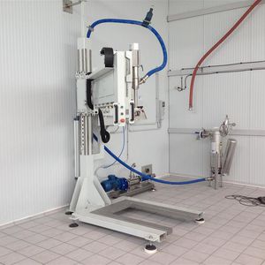 riempitrice per bottiglie in vetro / per fusti / di barattoli e vasetti / IBC