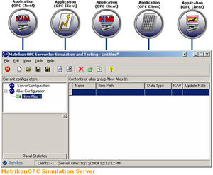 software OPC / di simulazione di server