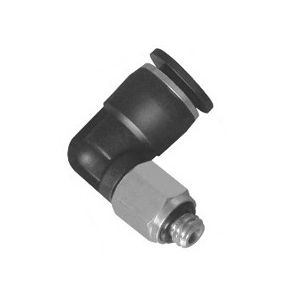 raccordo ad avvitamento / push-in / gomito a 90° / pneumatico