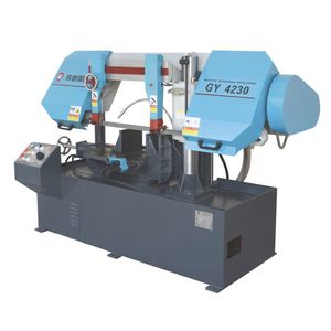 sega a nastro / per tubi / con sistema di raffreddamento / con trasportatore a rulli