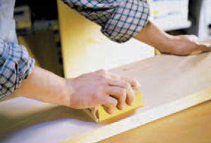 disco abrasivo al ossido di alluminio / per finitura / per legno / semipieno